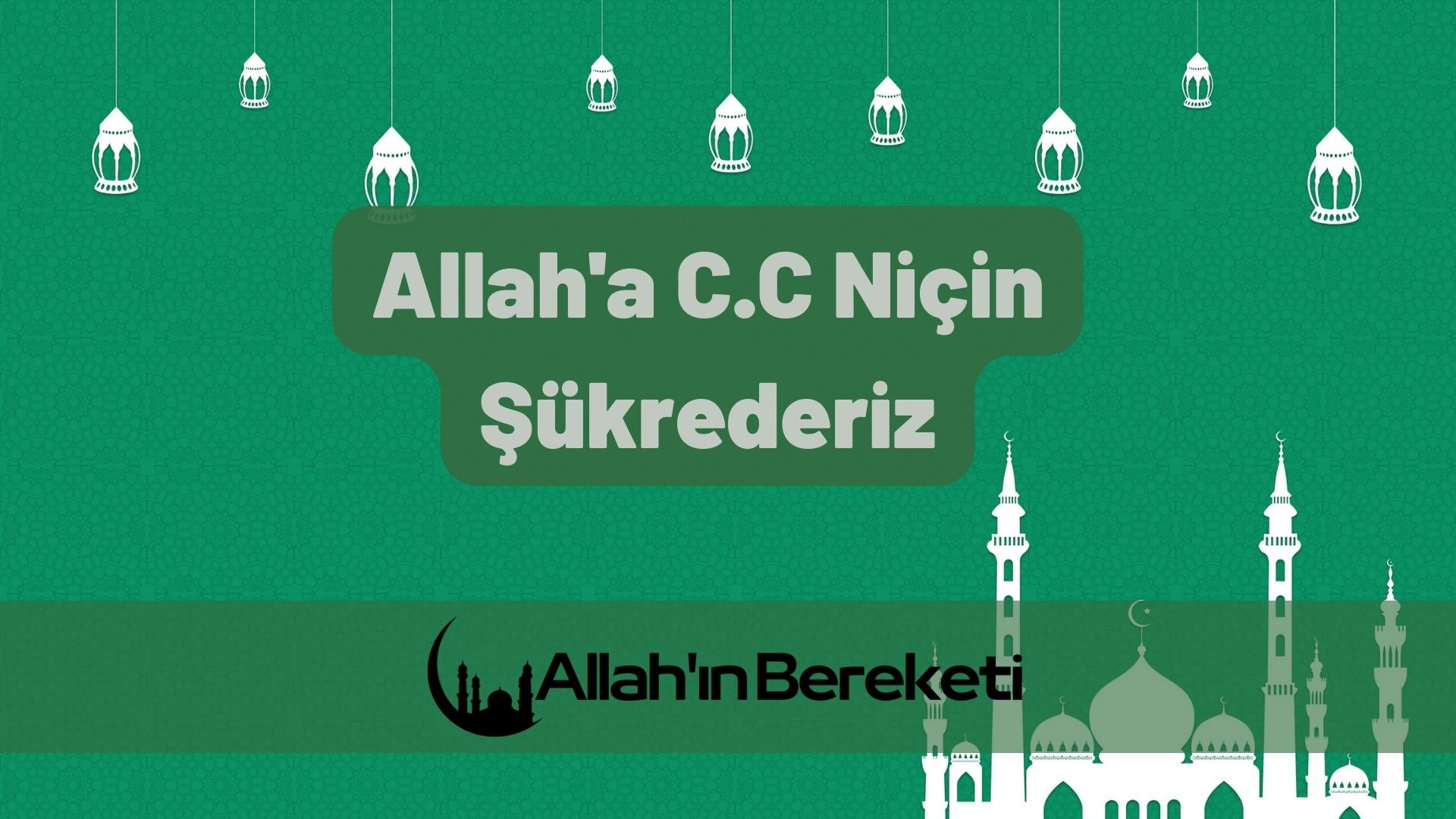 Allah'a C.C Niçin Şükrederiz