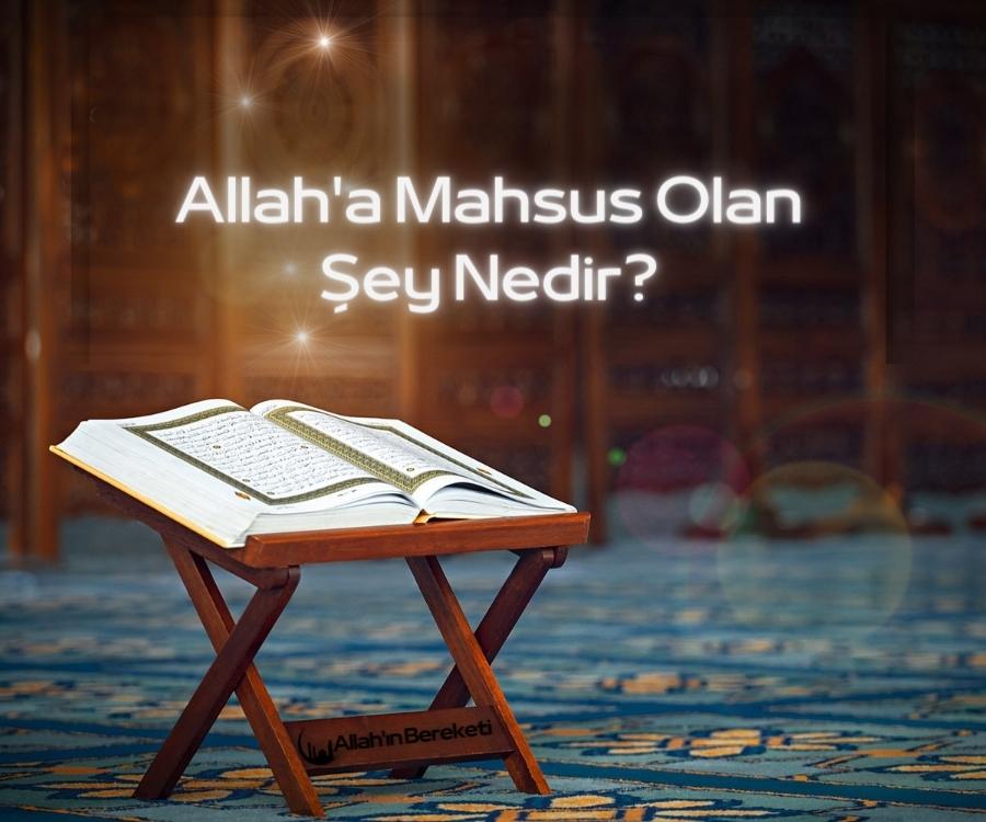 Allah'a Mahsus Olan Şey Nedir?