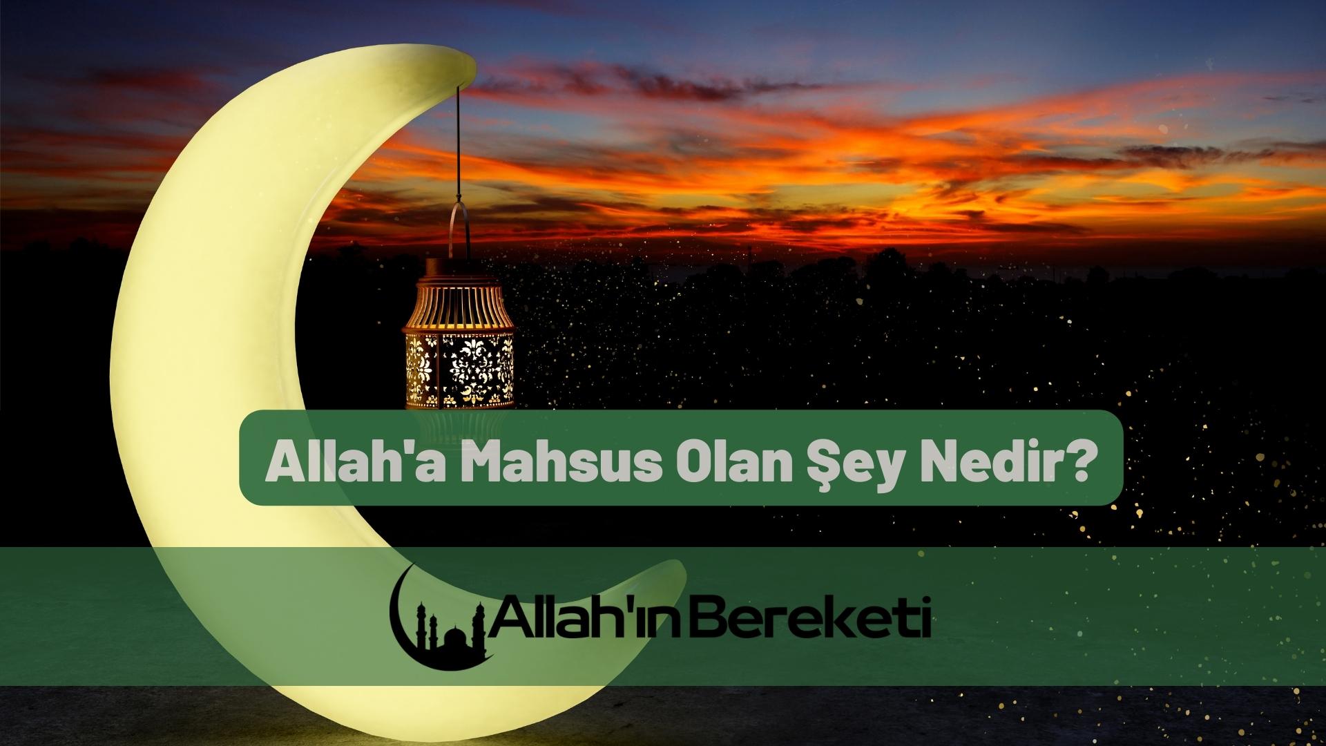 Allah'a Mahsus Olan Şey Nedir?