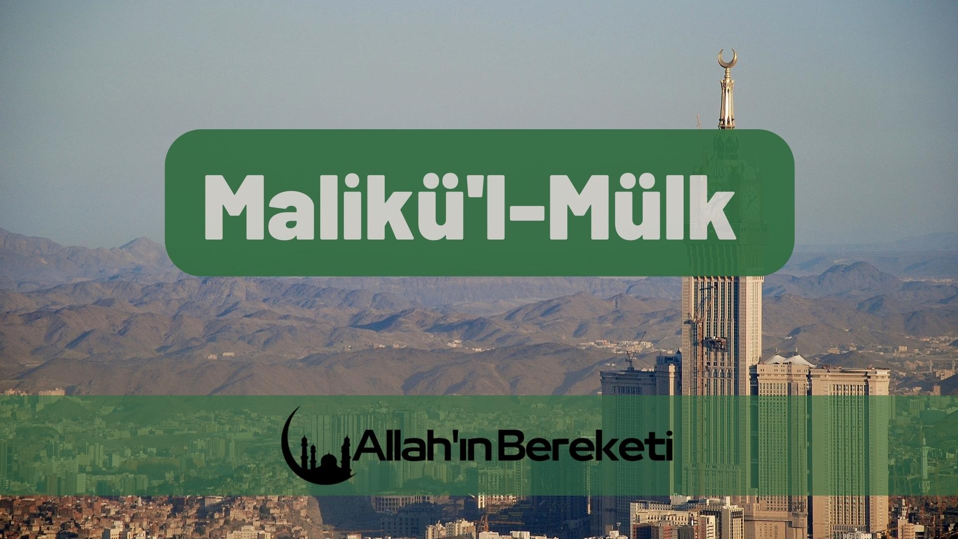 Malikü'l-Mülk