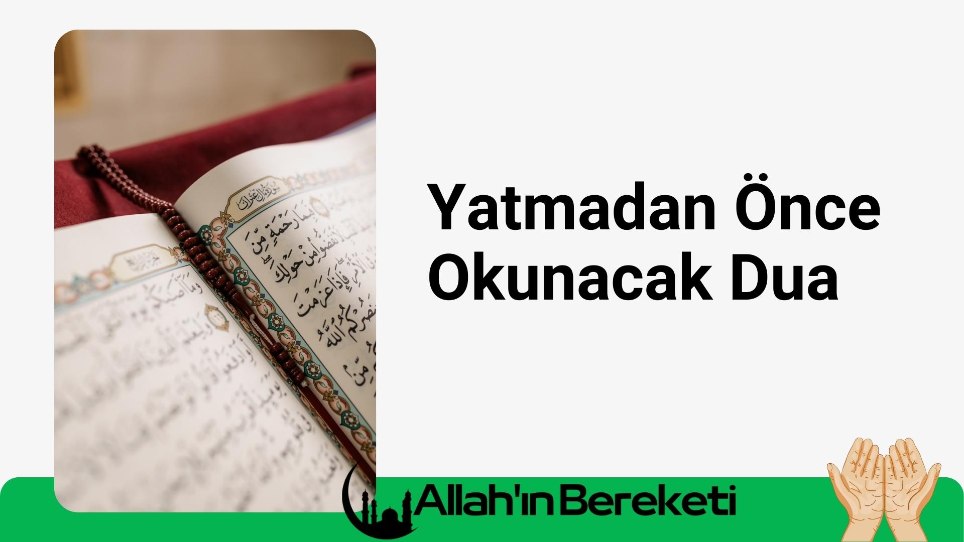 Yatmadan Önce Okunacak Dua