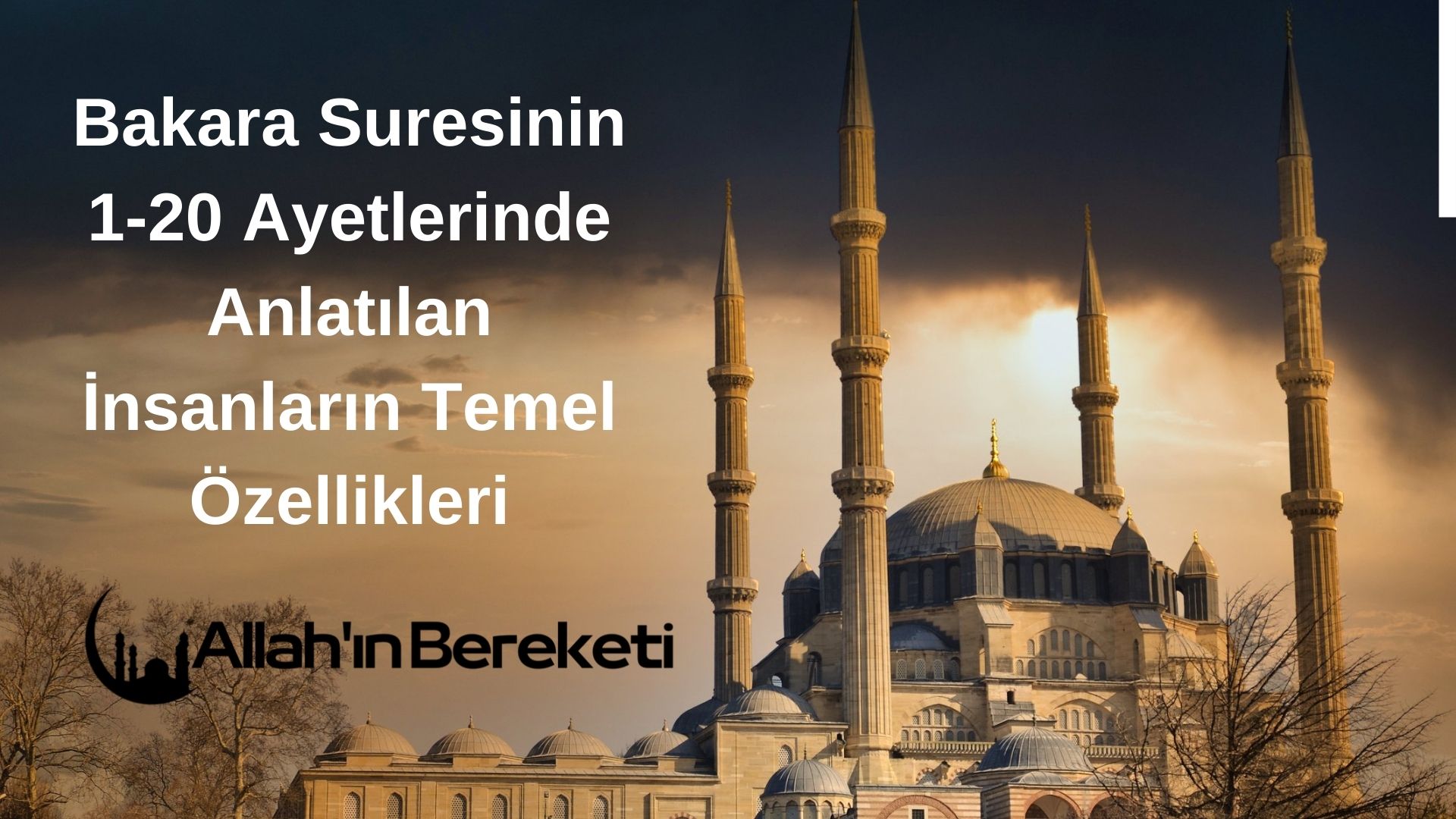 Bakara Suresinin 1-20 Ayetlerinde Anlatılan İnsanların Temel Özellikleri