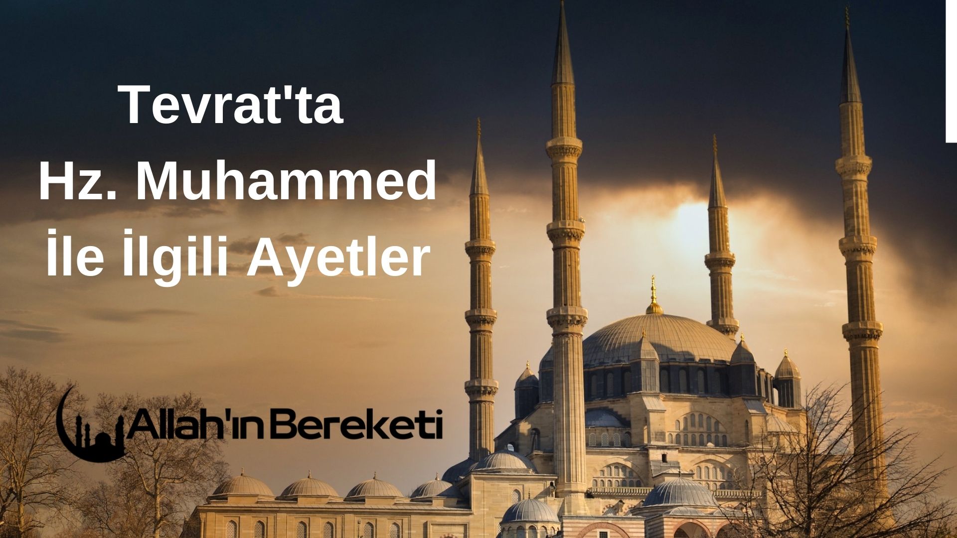 Tevrat'ta Hz. Muhammed İle İlgili Ayetler