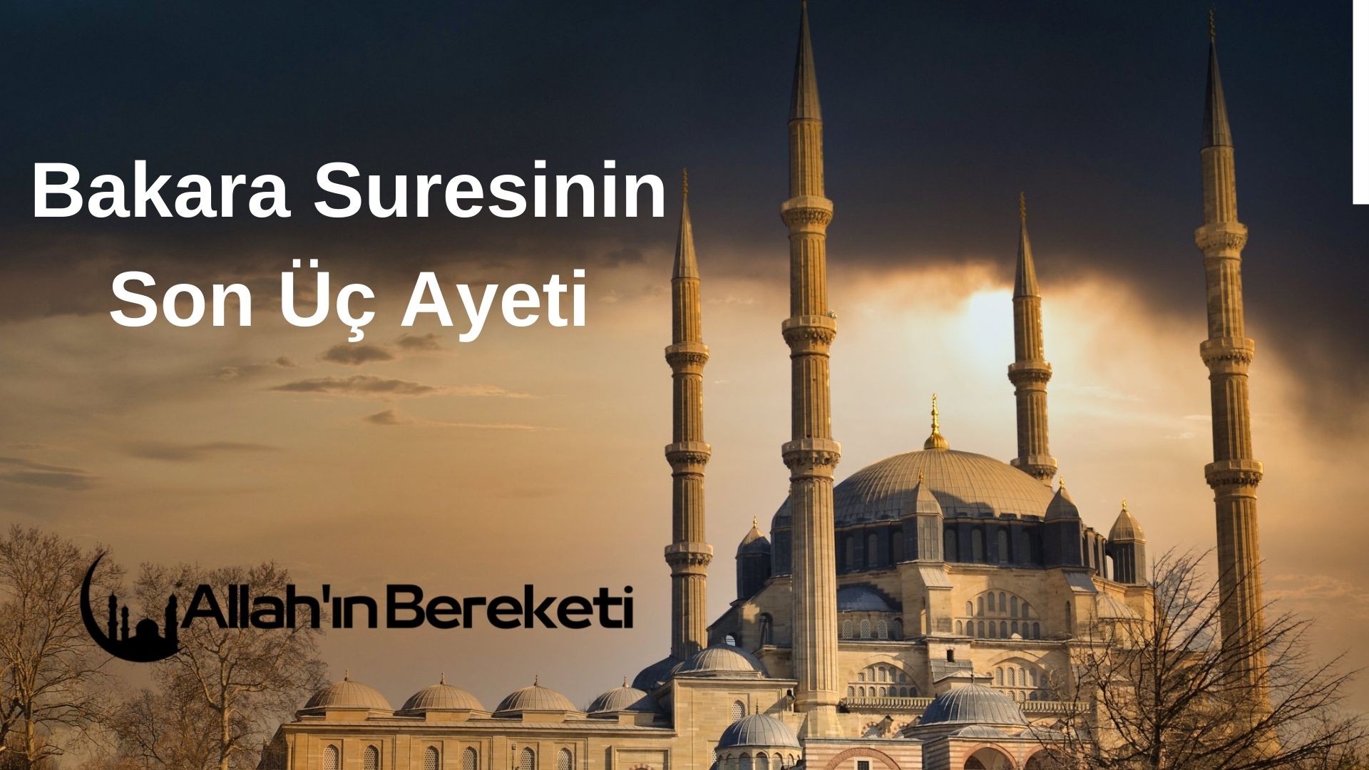 Bakara Suresinin Son Üç Ayeti