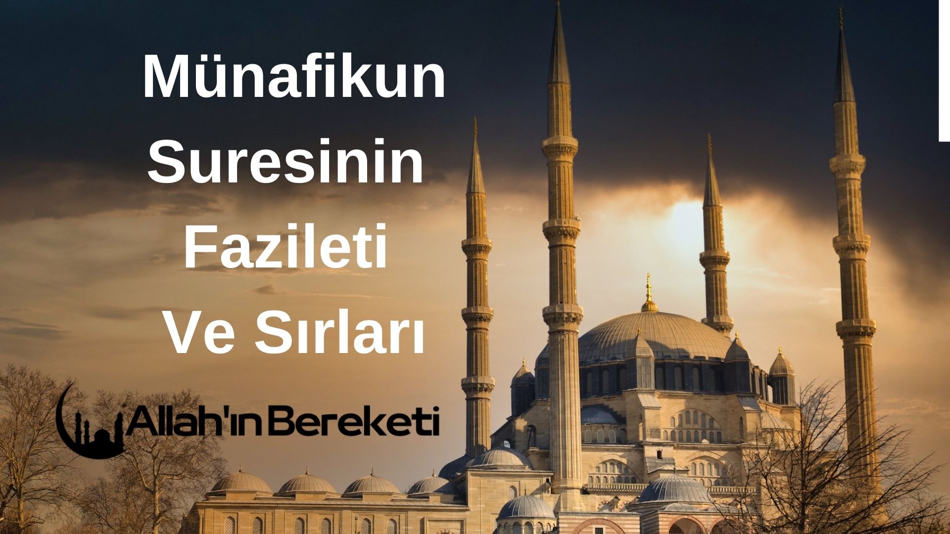 Münafikun Suresinin Fazileti Ve Sırları